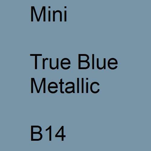 Mini, True Blue Metallic, B14.